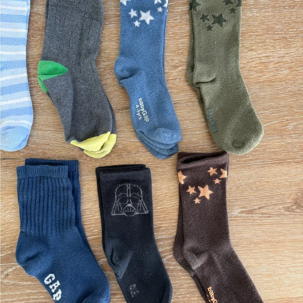 GAP Star Patterned Socks Set Size 10-13 shoe Cotton Socks best for 4-7T - Picture 4 of 4